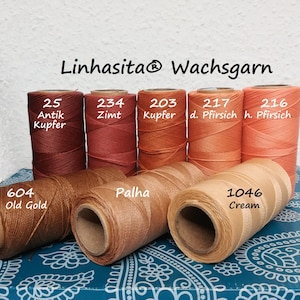 Ø 0.75mm Linhasita® Waxed Yarns: 5m/ 10m/ 20m Macrame Cords, Jewellery Making, Craft Yarns, Polyester Waxed Yarns, Leather Sewing Yarns image 3
