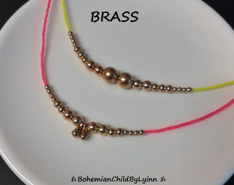 Brass Beads Ø 2mm/ 3mm/ 4mm/ 5 x 4.5mm/ 6 x 5.5mm/ Teardrop Charms  6 x 3mm ~ Jewellery making • Macrame Beads • Spacer Beads • Craft Beads