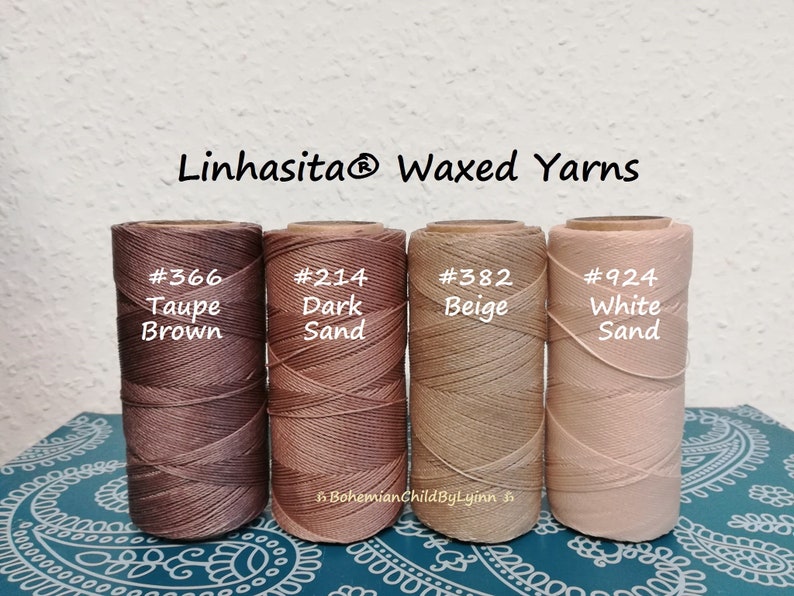 Ø 0.75mm Linhasita® Waxed Yarns: 5m/ 10m/ 20m Macrame Cords, Jewellery Making, Craft Yarns, Polyester Waxed Yarns, Leather Sewing Yarns image 5