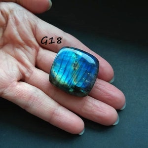 Multi-Flash / Blue Flash Labradorit Cabochons Schmuckherstellung Heilsteine Tropfen Oval Spirituell Meditation Wire Wrapping G18.