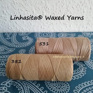Ø 0.75mm Linhasita® Waxed Yarns: 5m/ 10m/ 20m Macrame Cords, Jewellery Making, Craft Yarns, Polyester Waxed Yarns, Leather Sewing Yarns image 6