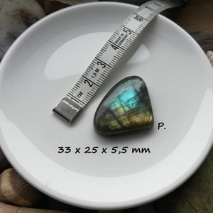 Multi-Flash / Blue Flash Labradorit Cabochons Schmuckherstellung Heilsteine Tropfen Oval Spirituell Meditation Wire Wrapping P