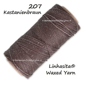 Ø 0.75mm Linhasita® Waxed Yarns: 5m/ 10m/ 20m Macrame Cords, Jewellery Making, Craft Yarns, Polyester Waxed Yarns, Leather Sewing Yarns image 8