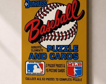 1987 Donruss Baseball Wax Pack Wall Canvas