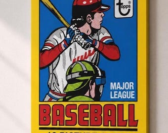 1979 Topps Baseball Wax Pack Wall Canvas Art - (18 X 24 inches)