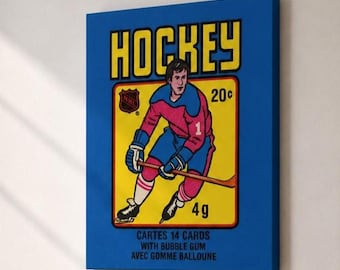1979 O-Pee-Chee Hockey Wax Pack Canvas Art – Vintage Nostalgia Wall Decor (18x24 inch)