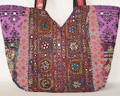 Patchwork bag, large shoulder bag, tribal handbag, boho bag, embroidered bag,indian banjara bag, vintage bag,gypsy bag,shopping bag,tote bag