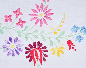 ハンガリーのカロチャテーブルランナー73/33 cm、刺繍入りホーム