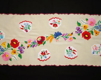 ハンガリー製 刺繍テーブルランナー 40x90cm キッチン・食器 ハンガリー製 刺繍テーブルランナー 40x90cm