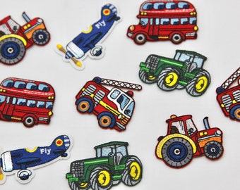 Tractor applique | Etsy