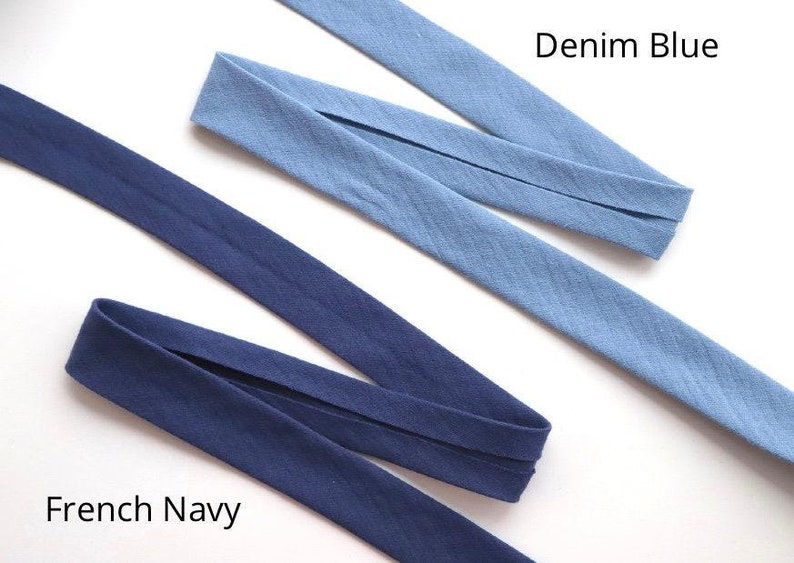 Double Gauze Bias Binding 100 Cotton Lots of Colours Etsy UK