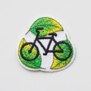 Environment Theme Patches - Recycle, Green Energy, Save our Ocean, No Plastic, Love Our Planet - Iron on Motifs Bicycle