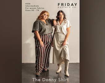 The Donny Shirt - Friday Pattern Co. - Sizes XS-7X