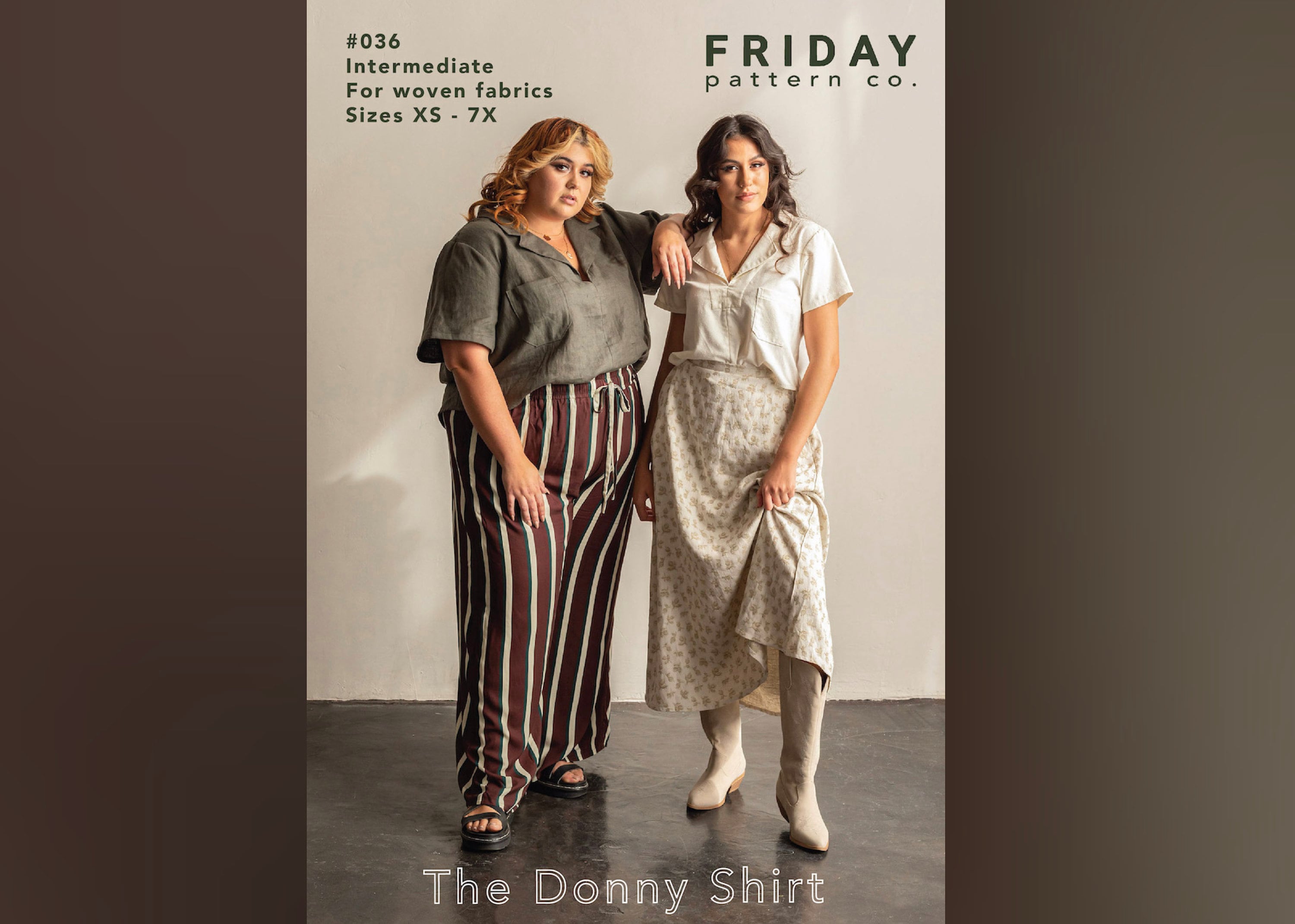 The Donny Shirt - Friday Pattern Co. - Sizes XS-7X