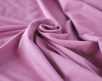 Organic Cotton and Elastane T-shirt Jersey Fabric - GOTS - Great for Dressmaking - Sold by Half Metre - Li
