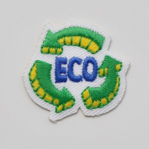 Environment Theme Patches - Recycle, Green Energy, Save our Ocean, No Plastic, Love Our Planet - Iron on Motifs Eco