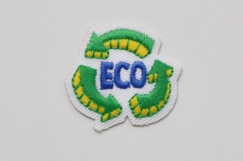 Environment Theme Patches - Recycle, Green Energy, Save our Ocean, No Plastic, Love Our Planet - Iron on Motifs Eco
