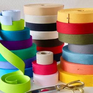 100% Cotton - Bag Strap Webbing - 40mm - Loads of colours!