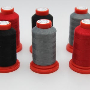 Super Soft Plush Thread Polyester Mousse Thread Great for Overlocking on  Underwear/lingerie Black, Grey, Red 