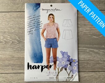 Harper Shorts and Skort Paper Sewing Pattern - Megan Nielsen Patterns
