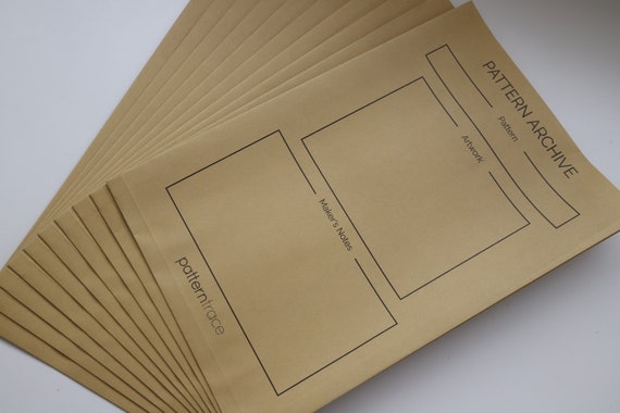 Pattern Storage Envelopes Pattern Storage Envelopes