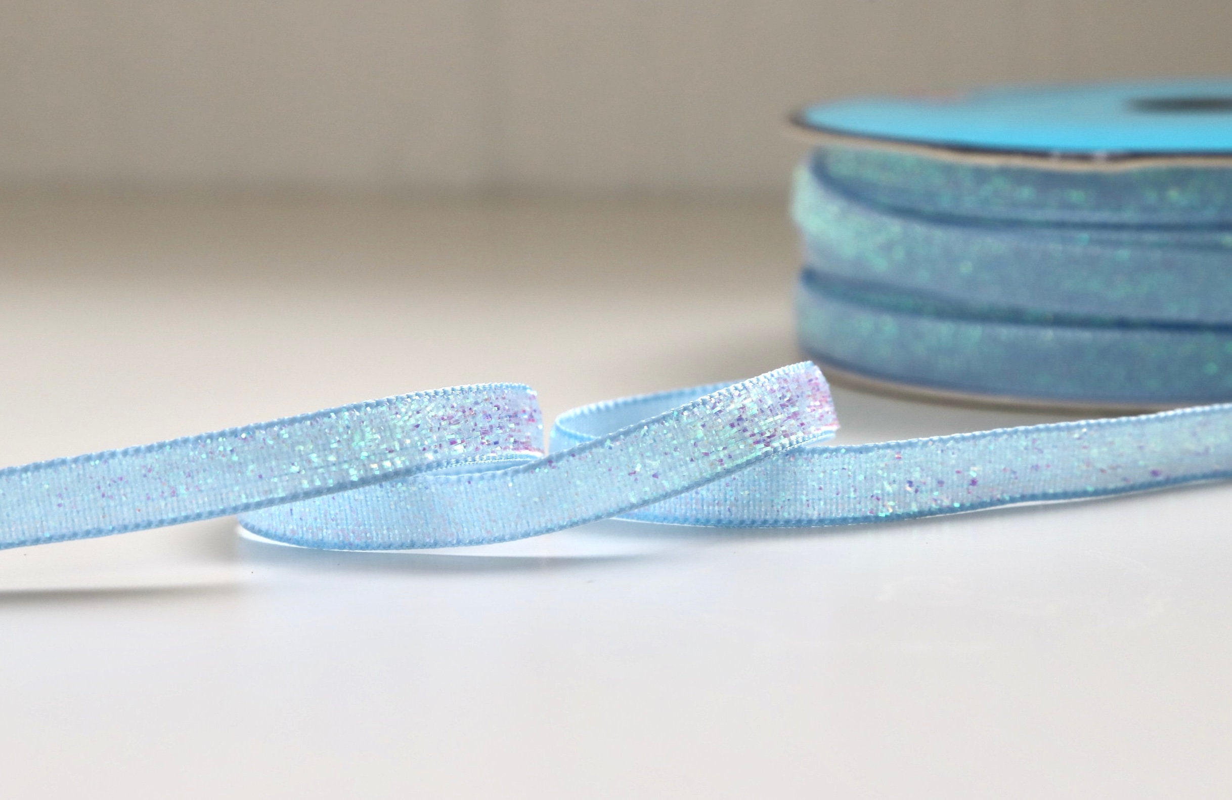 10meters/roll 6cm Iridescent Fishtail Yarn Gift Ribbons for