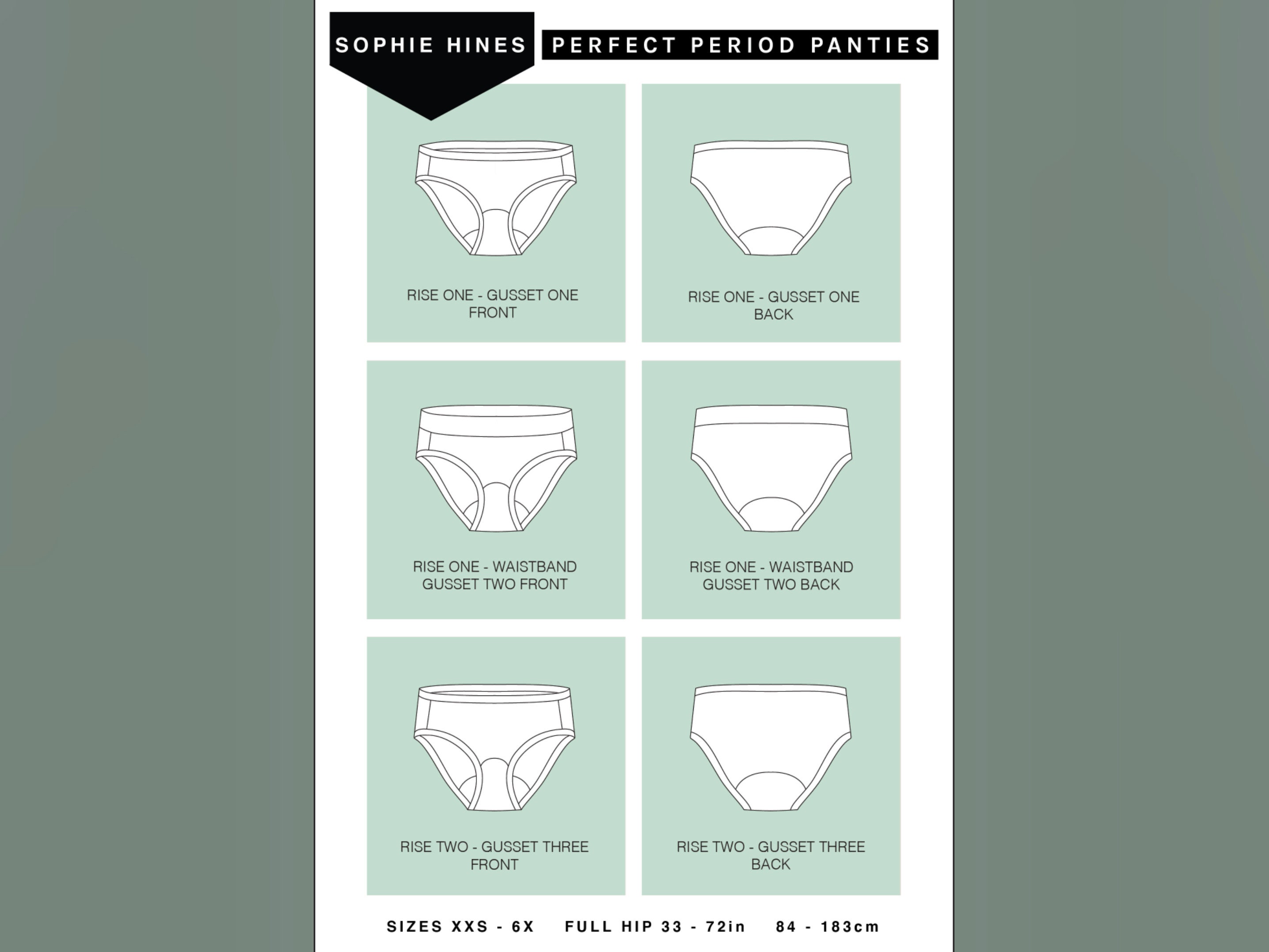 Perfect Period Panties - Downloadable PDF Sewing Pattern – Sophie
