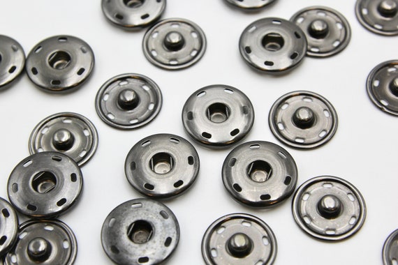 Boutons Pression METAL 25 mm anthracite