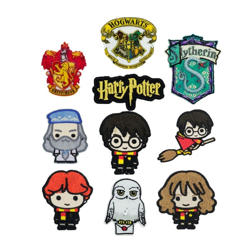 Harry Potter Themed Motifs/iron-on Applique Patches Harry Potter,  Dumbledore, Ron Weasley, Hermione Granger, Gryffindor, Hogwarts, Hedwig -   Norway