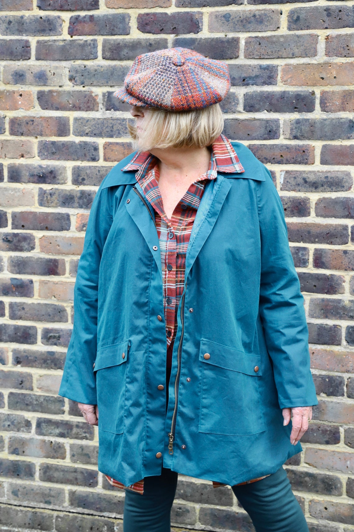 Oilskin Fabric 100 Cotton Water Repellant Fabric Teal Etsy UK