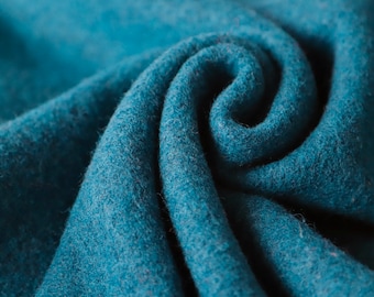 Boiled Wool Fabric - 100% Wool - Marine - Sold by Half Metre