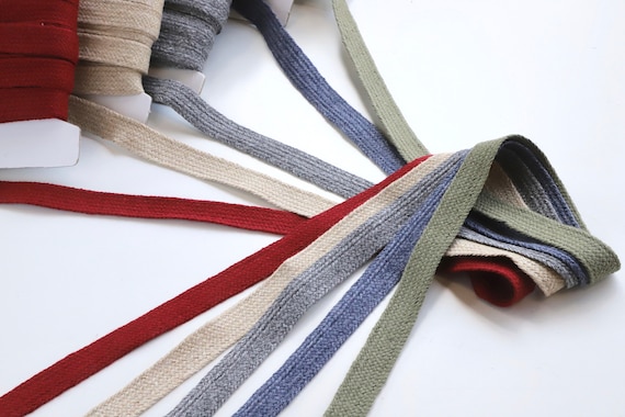 Flat Weave Drawstring Cord Woven Tape Great for Hoodies, Sweatpants and  Bags Muted Colours -  Portugal