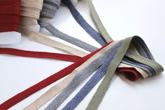 Flat Weave Drawstring Cord Woven Tape Great for Hoodies, Sweatpants and  Bags Muted Colours -  Portugal