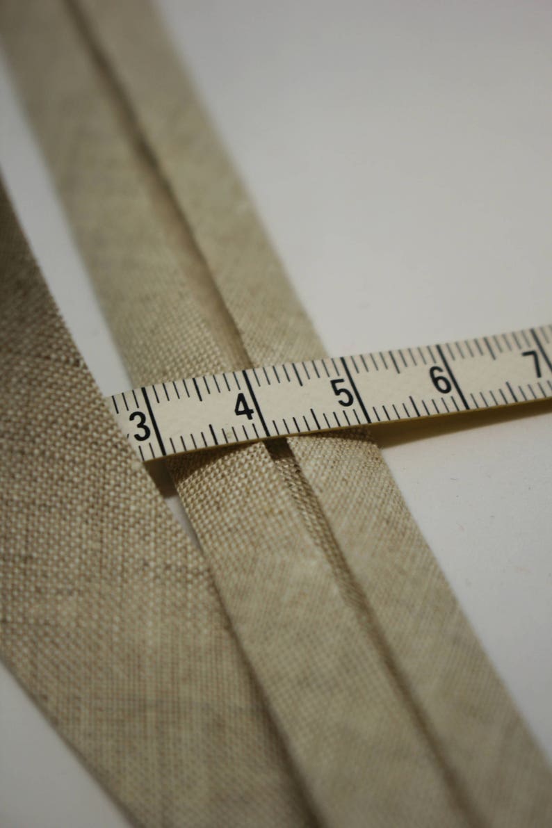 Bias Binding 100 Natural Linen Binding Tape Binding Etsy