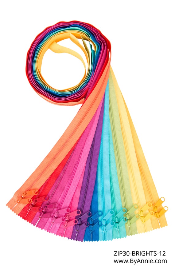 Double Slide Bag Zipper - Various Colours - 30 inches / 76.2cm