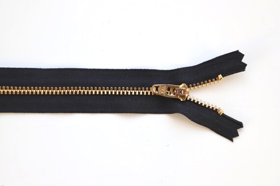 Brass Tooth Jeans Zip YKK - Blue, Indigo, Black - 11cm, 13cm, 15cm