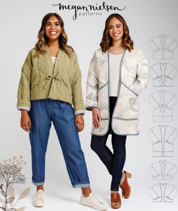 Megan Nielsen Patterns Hovea Jacket & Coat Paper Pattern Sizes 0