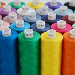Overlocker Threads - Coats Moon - 1,000m Rolls - Lots of Colours!