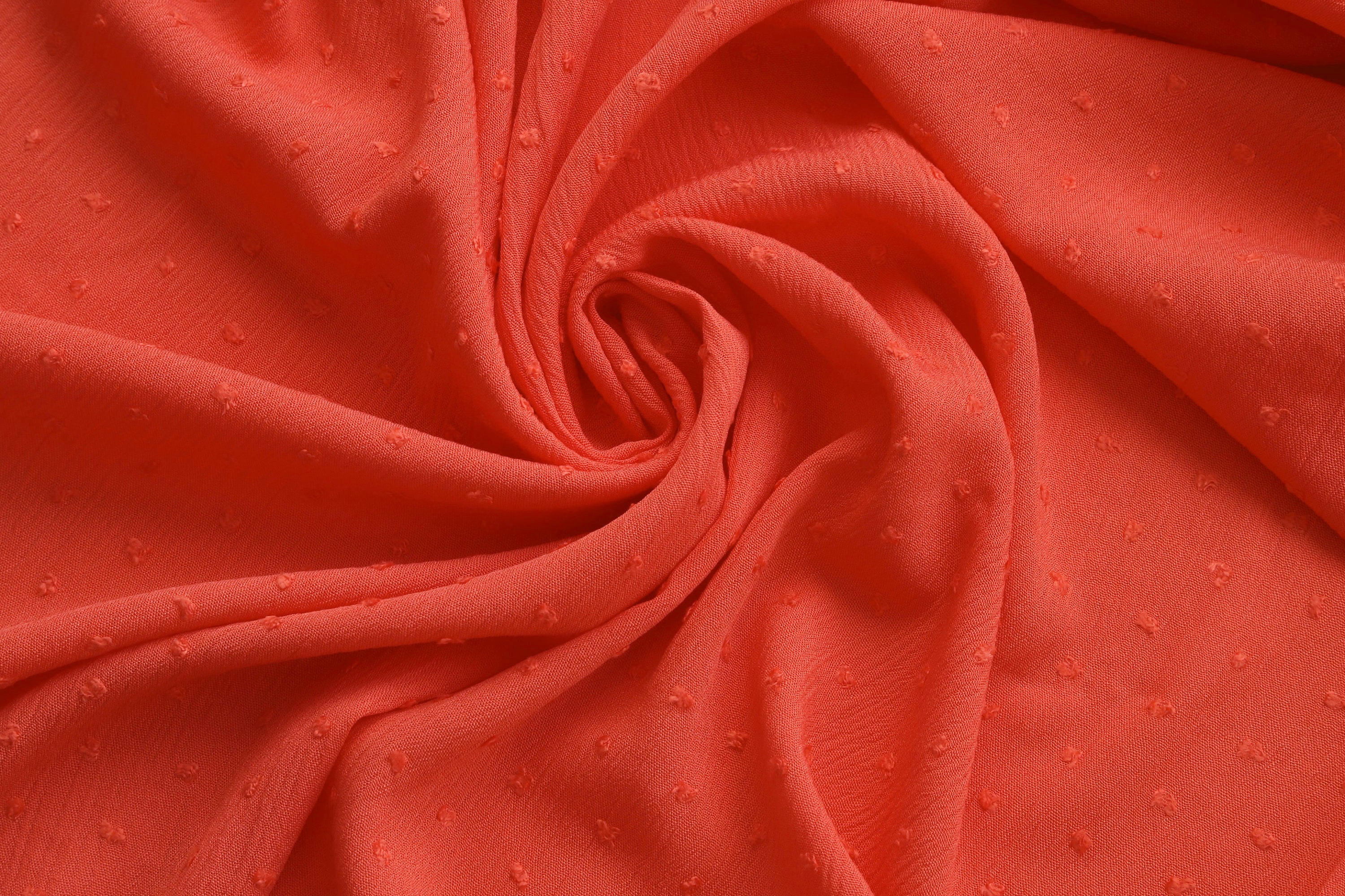dress fabric per metre Swiss Dot Viscose Fabric 100% 'Snowfall', 