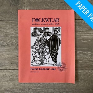 Poiret Cocoon Coat Paper Sewing Pattern- Folkwear Patterns