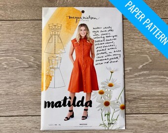 Matilda Dress Paper Sewing Pattern - Megan Nielsen