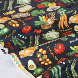 Market fresh - Vegetables - 114cm Wide - 100% Cotton
