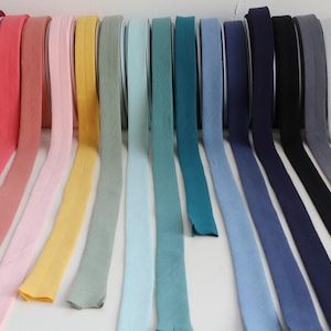 Double Gauze Bias Binding - 100% Cotton - Lots of Colours!