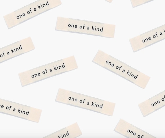Kylie and the Machine Garment labels - "One of a Kind" - Pack of 6 Woven labels