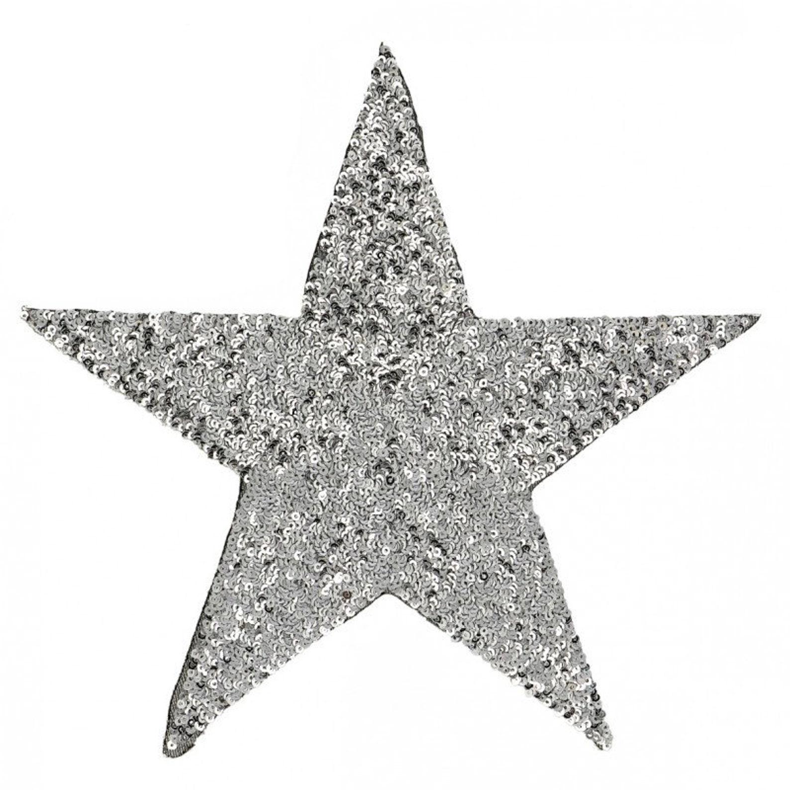 Giant XL Star Sequin Ironon Patch Gold Silver Royal Blue Etsy