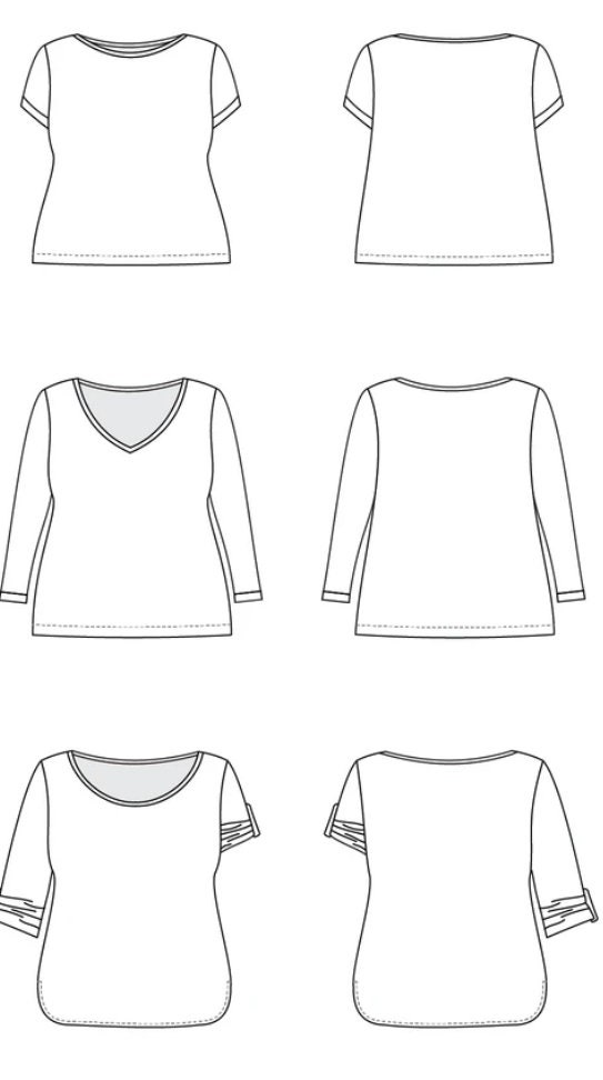 Cashmerette Concord T Shirt Pattern - Etsy UK