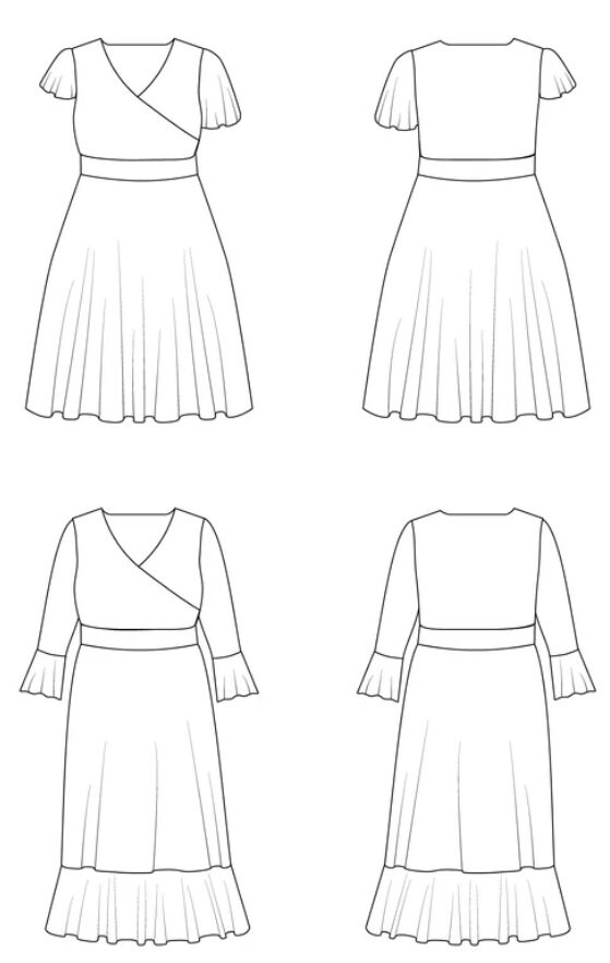 Alcott Dress Paper Sewing Pattern Cashmerette - Etsy UK