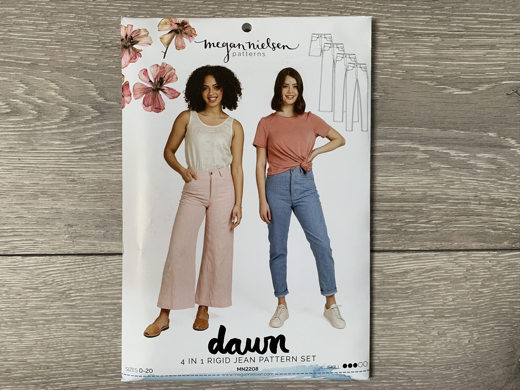 Dawn Jeans Pattern by Megan Nielsen Paper Pattern -  Canada