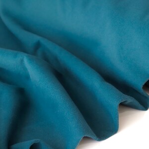 Teal Soft Coat Fabric - Vegan 'Wool' Mixed Fibre Brushed Coating Fabric - Sold By Half Metre