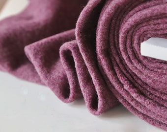 Boiled Wool Fabric - 100% Wool - Mauve - Sold by Half Metre